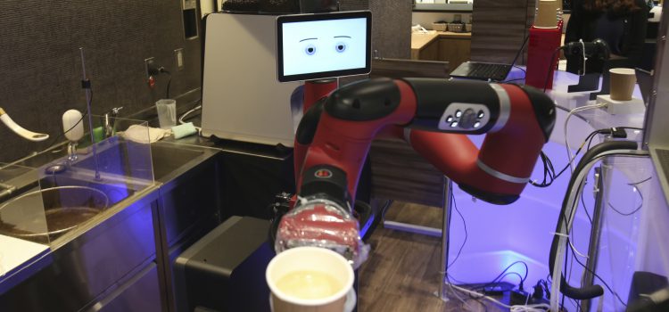 Robot makes coffee at new cafe in Japan’s capital