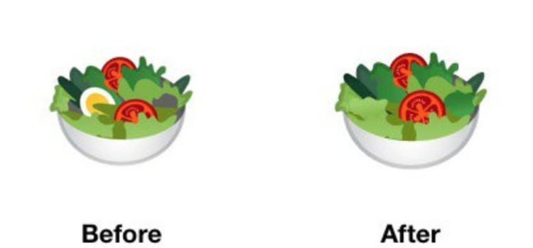 Google Removes Eggs from Salad Emoji for Vegan Inclusivity